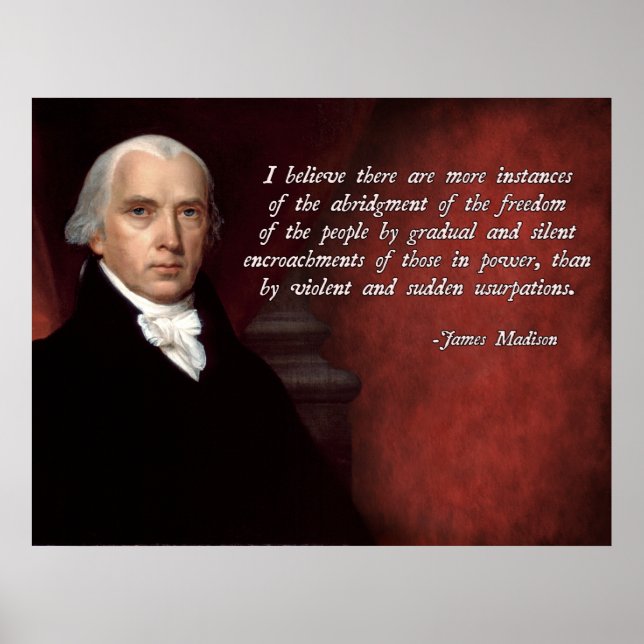 James Madison Quote Poster (Front)