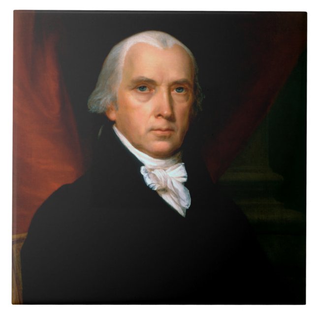 James Madison the 4th President: Colonial America Tile (Front)