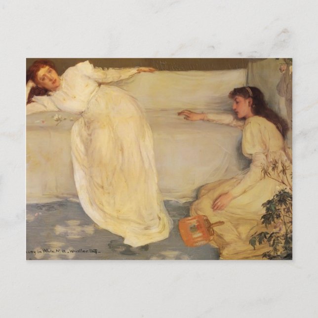 James McNeill Whistler- Symphony in White, No. 3 Postcard (Front)