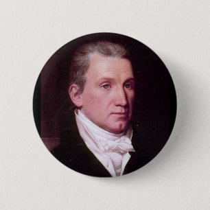 James Monroe 6 Cm Round Badge