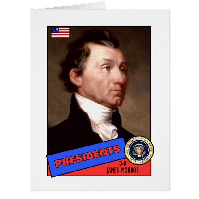 James Monroe Baseball Card (Front)