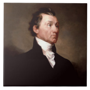James Monroe Portrait, Early American President Tile