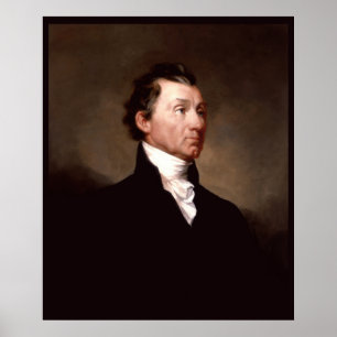 James Monroe White House President Portrait Poster