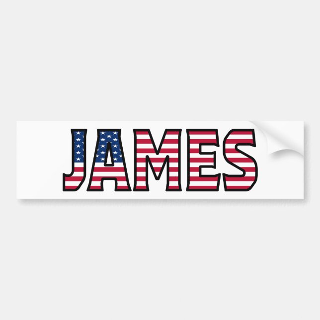 James Name Vorname USA Aufkleber Sticker Auto (Front)