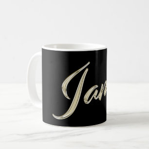 James Name whitegold Tasse Teetasse Kaffetasse Coffee Mug