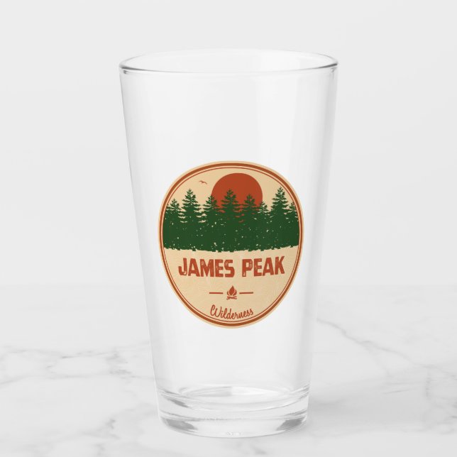 James Peak Wilderness Colorado Glass (Front)