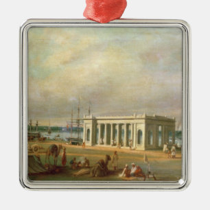 James Prinsep's Memorial, on the Hooghli River, Ca Metal Tree Decoration
