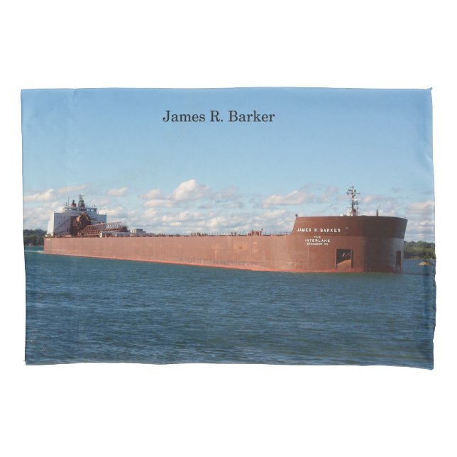 James R. Barker pillow case (Front)