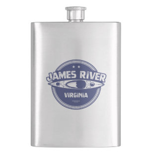 James River Virginia Kayaking Hip Flask