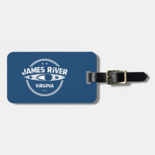 James River Virginia Kayaking Luggage Tag