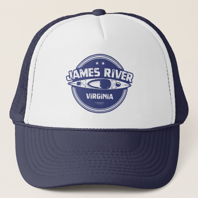 James River Virginia Kayaking Trucker Hat (Front)