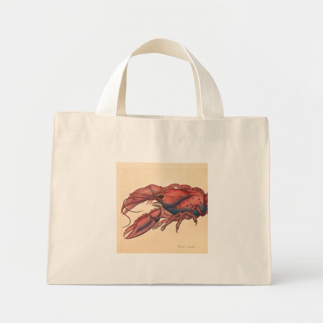 James Sowerby  Serrated Lobster   Mini Tote Bag (Front)