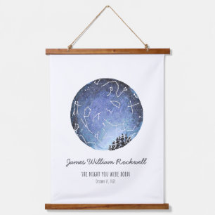James Star chart Hanging Tapestry