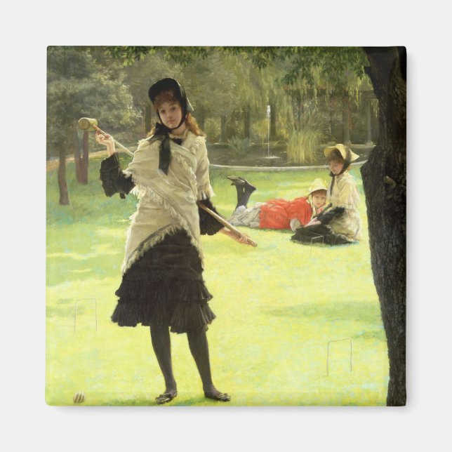James Tissot | Croquet, c.1878 Magnet (Front)