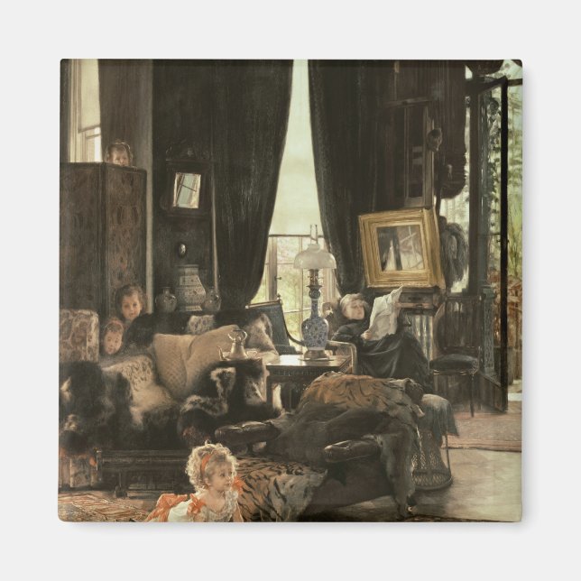James Tissot | Hide and Seek, c.1880-82 Magnet (Front)