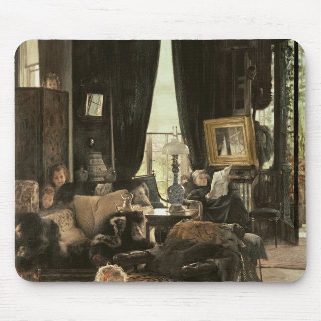James Tissot | Hide and Seek, c.1880-82 Mouse Pad (Front)