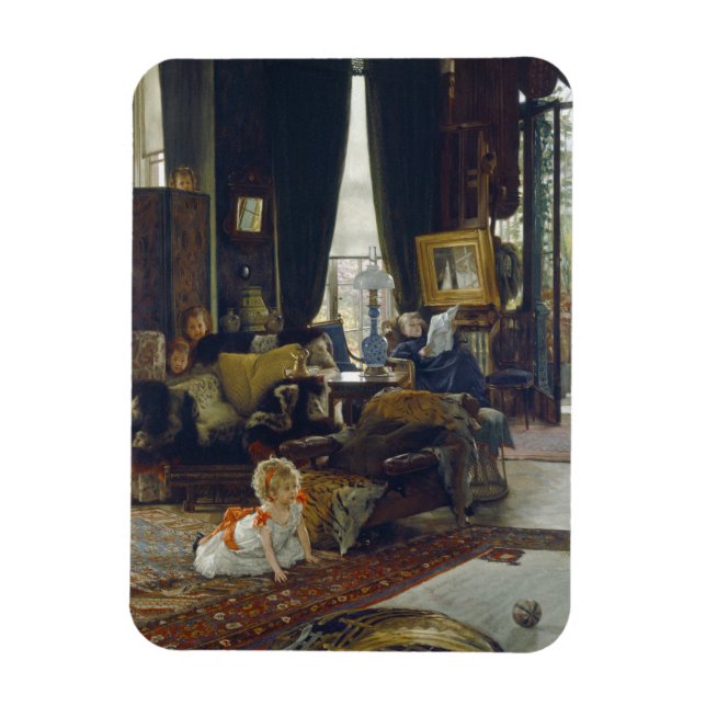 James Tissot - Hide And Seek Magnet (Vertical)