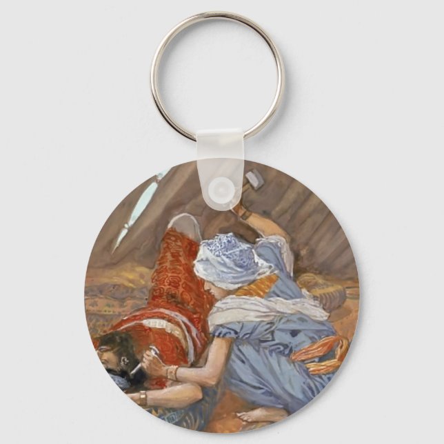 James Tissot- Jael Smote Sisera, and Slew Him Key Ring (Front)
