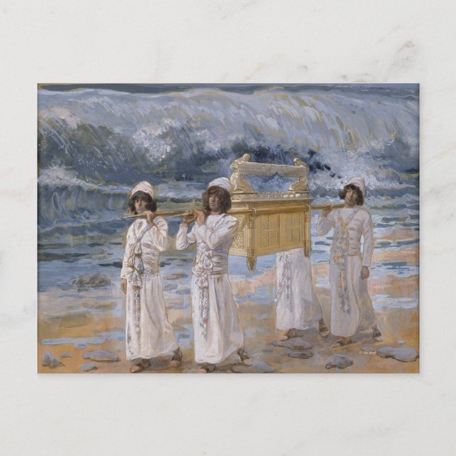 James Tissot - The Ark Passes Over the Jordan Postcard (Front)