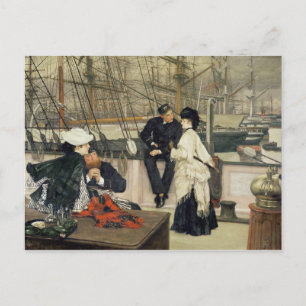James Tissot The Captain and the Mate, 1873 Postcard