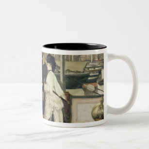 James Tissot   The Captain and the Mate, 1873 Two-Tone Coffee Mug