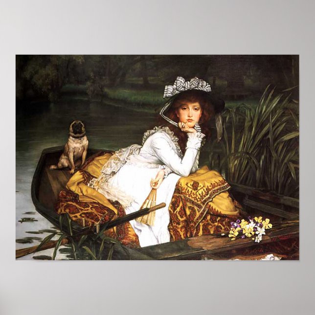 James Tissot Young Lady in a Boat Poster (Front)