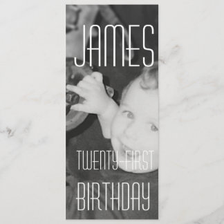 James Twenty - First (Vertical) Invitation