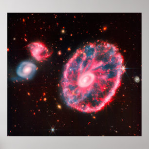 James Webb Cartwheel Galaxy (NIRCam and MIRI) Poster