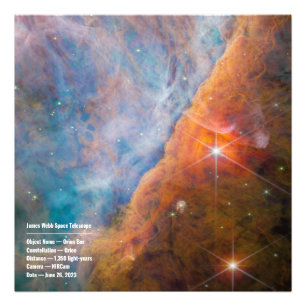 James Webb Orion Constellation Bar (NIRCam Image) Photo Print