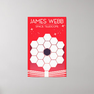james webb space telescope, canvas print