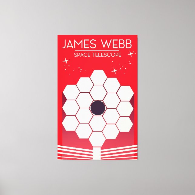 james webb space telescope, canvas print (Front)