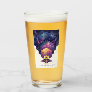 James Webb Space Telescope Illustration Art Glass