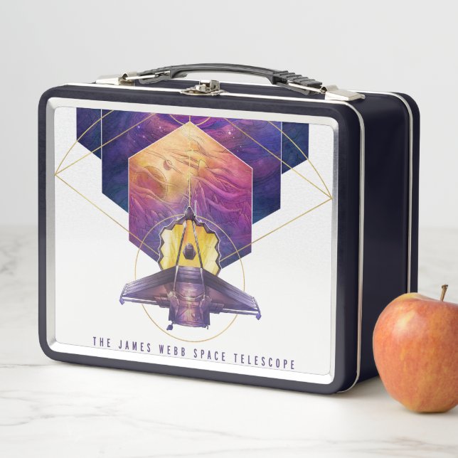 James Webb Space Telescope Illustration Art Metal Lunch Box (In Situ)