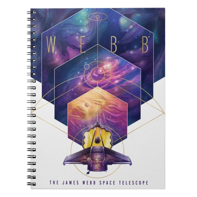 James Webb Space Telescope Illustration Art Notebook (Front)