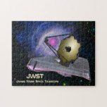 James Webb Space Telescope JWST Jigsaw Puzzle<br><div class="desc">The James Webb Space Telescope or JWST is the next generation successor to the amazing Hubble Space Telescope that has produced so many stunning images of our solar system and universe. JWST will probe farther into the cosmos using a larger gold coated beryllium mirror and more sensitive instruments focused on...</div>