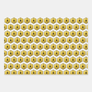 James Webb Space Telescope JWST Mirror Pattern Wrapping Paper Sheet