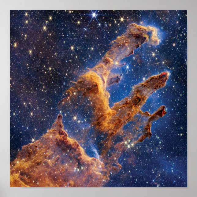 James Webb Space Telescope Pillars of Creation Poster (Front)