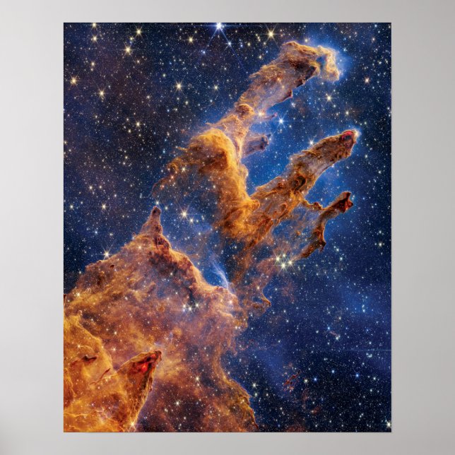 James Webb Space Telescope Pillars of Creation Poster (Front)