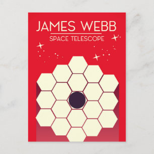 james webb space telescope, postcard