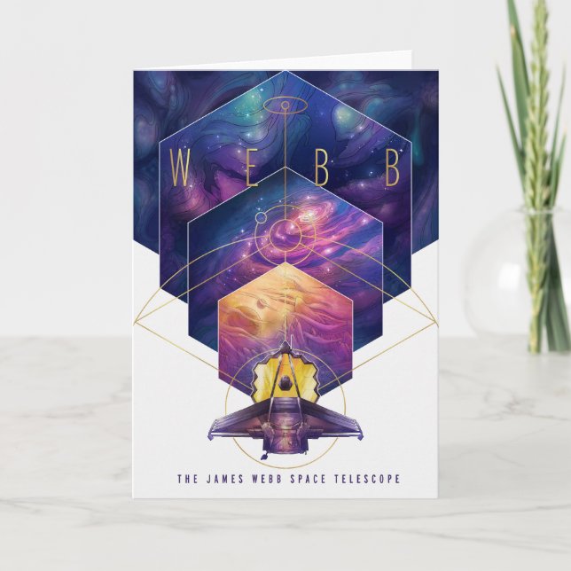James Webb Space Telescope Poster. Card (Front)