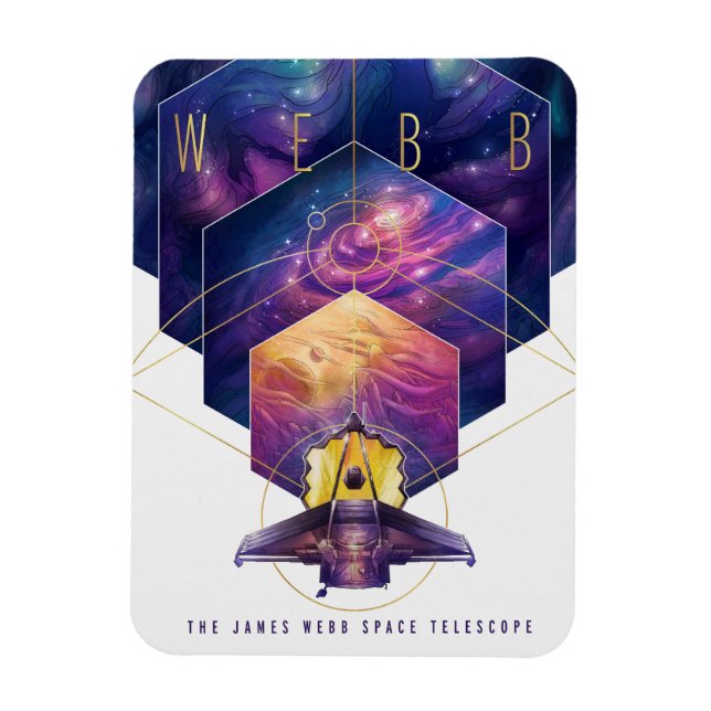 James Webb Space Telescope Poster. Magnet (Vertical)