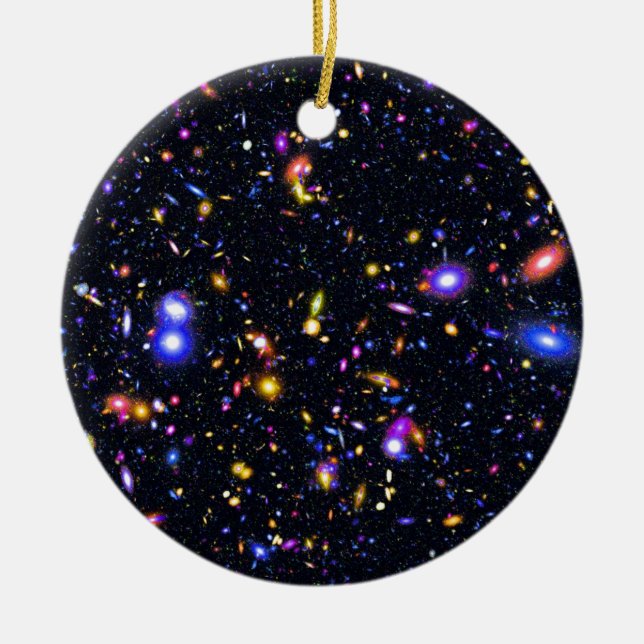 James Webb Space Telescope Simulation - Pop Art Ceramic Tree Decoration (Front)