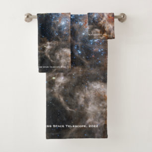 James Webb Tarantula Nebula Hi-Res Image 2022 Bath Towel Set