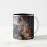 James Webb Tarantula Nebula Hi-Res Image 2022 Two-Tone Coffee Mug<br><div class="desc">This beautiful high resolution image of the Tarantula Nebula was taken by the NASA James Webb Space Telescope in September 2022. Located in the Large Magellanic Cloud (LMC), this nebula is a highly luminous area of star birth. Image was taken using the JWST Near-Infrared Camera (NIRCam). Keep or delete descriptive...</div>