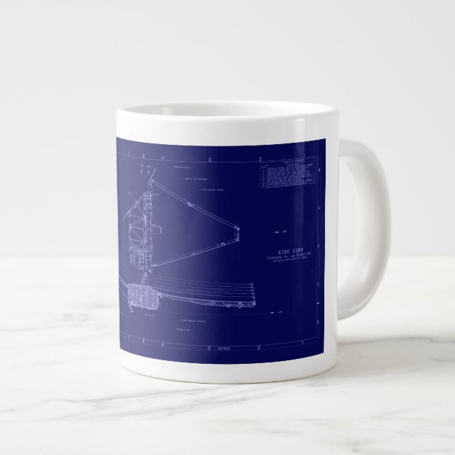  James Webb Unveiling the Universe's Blueprint Large Coffee Mug (Front Right)