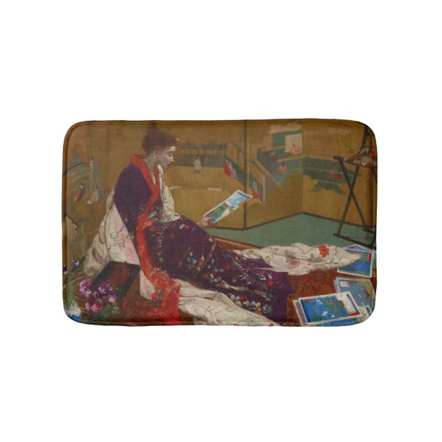 James Whistler - Caprice in Purple and Gold Bath Mat (Front)
