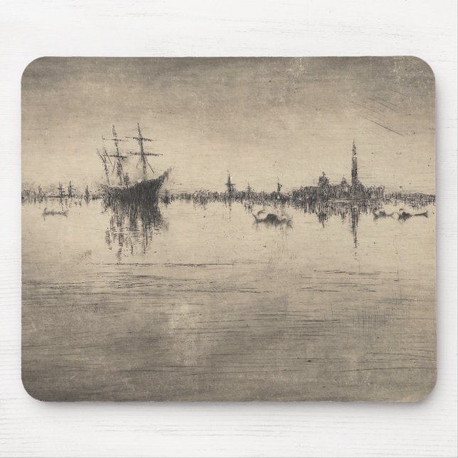 James Whistler - Nocturne, from Venice Mouse Pad (Front)