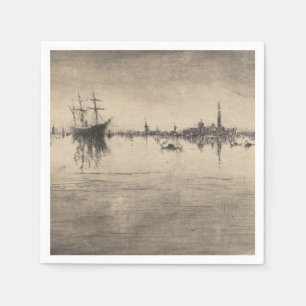 James Whistler - Nocturne, from Venice Napkin