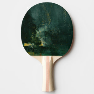 James Whistler - Nocturne in Black and Gold Ping Pong Paddle