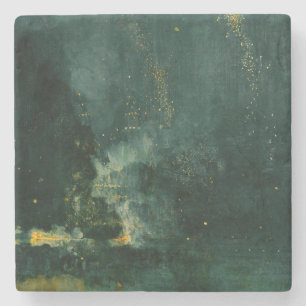 James Whistler - Nocturne in Black and Gold Stone Coaster